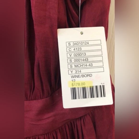 Anthropologie Nomad by Morgan Carper Draped Harem Vibe Jumpsuit in Bordeaux TB5 - Picture 9 of 9